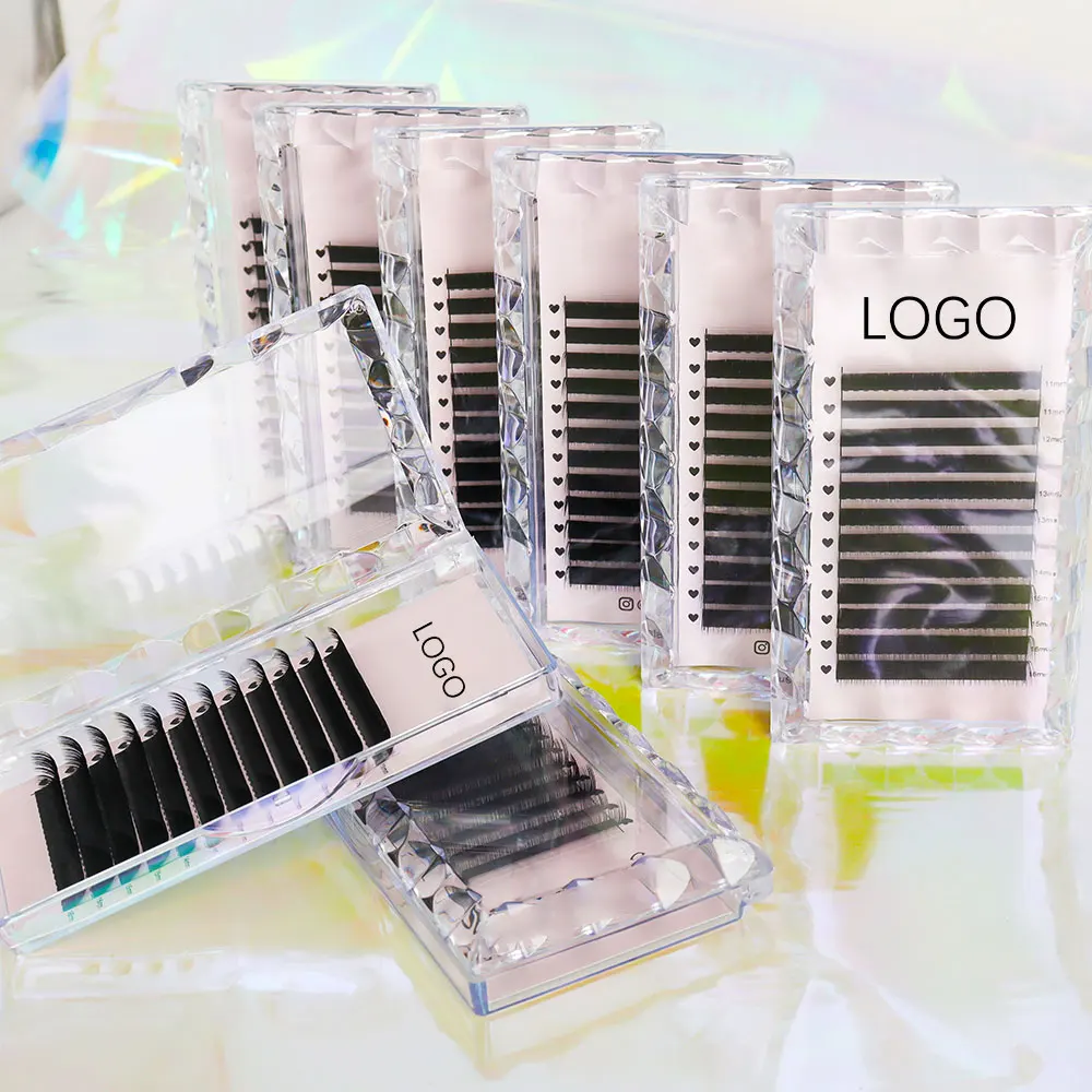 Russia Single Split Tips Volume Silk CC DD Volume Mink Volume Eyelashes Extensions