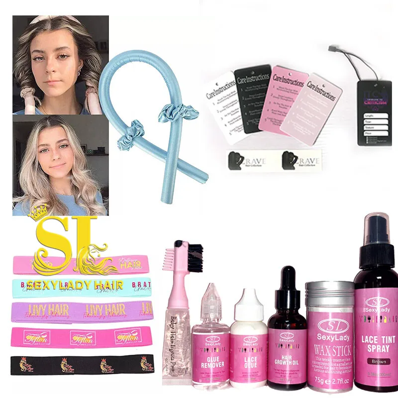 Private Label Waterproof Extreme Hold Invisible Hair Glue Safety Super Lace Wig Adhesive wig cap edge brush set