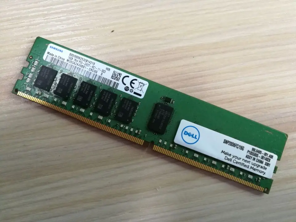 Полностью совместимая Серверная Память DDR4 для настольных компьютеров DELL 16 Гб Ram 2400 МГц