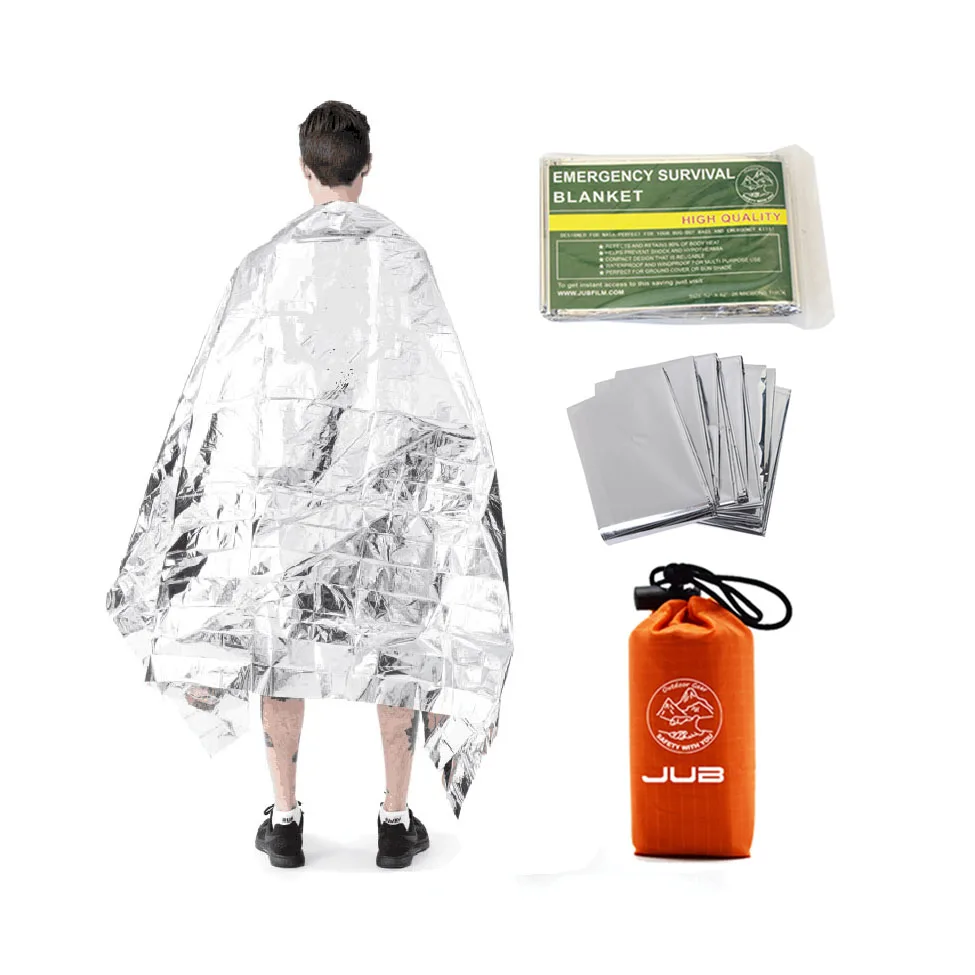 Survival Space Rescue Aluminum mylar foil type iso thermal emergency blanket