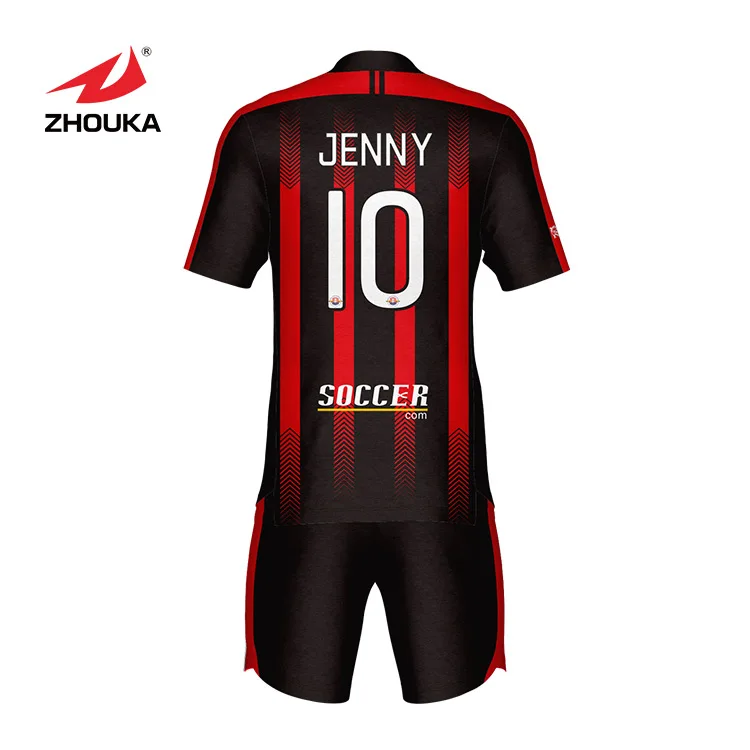 Custom Football Shirt Maker soccer uniforms set team sublimation soccer jersey