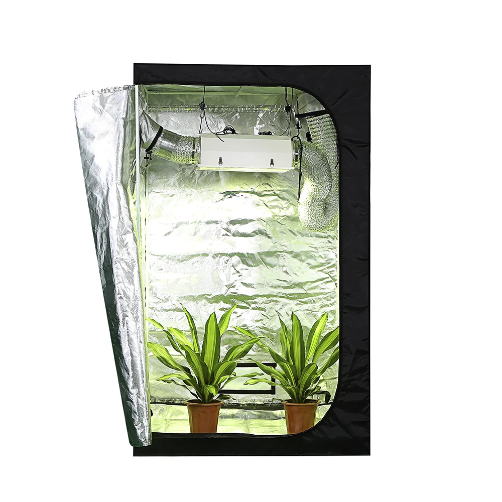 600D Hydroponic Plant Growing Complete Grow Tent Kit 2.6Ft 80X80X160 Cm Led Indoor System Grow Kit Tent