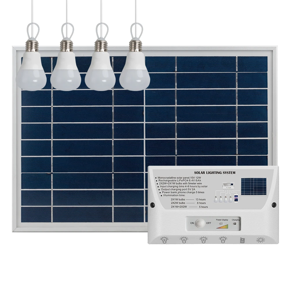 Sell 10V 12W solar emergency bulb led light for home with panel waterproof