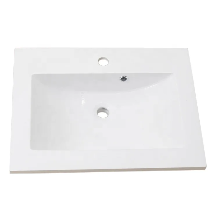 Australian hot selling rectangle resin vanity wash basin