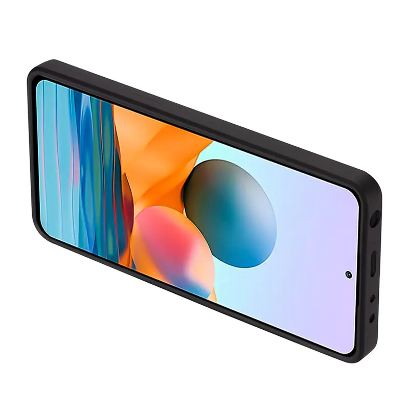 2021 Newest TPU Silicone Shockproof Card Holder Back Cover Mobile Phone Cover for Xiaomi Redmi Note 10 Pro Max 5G