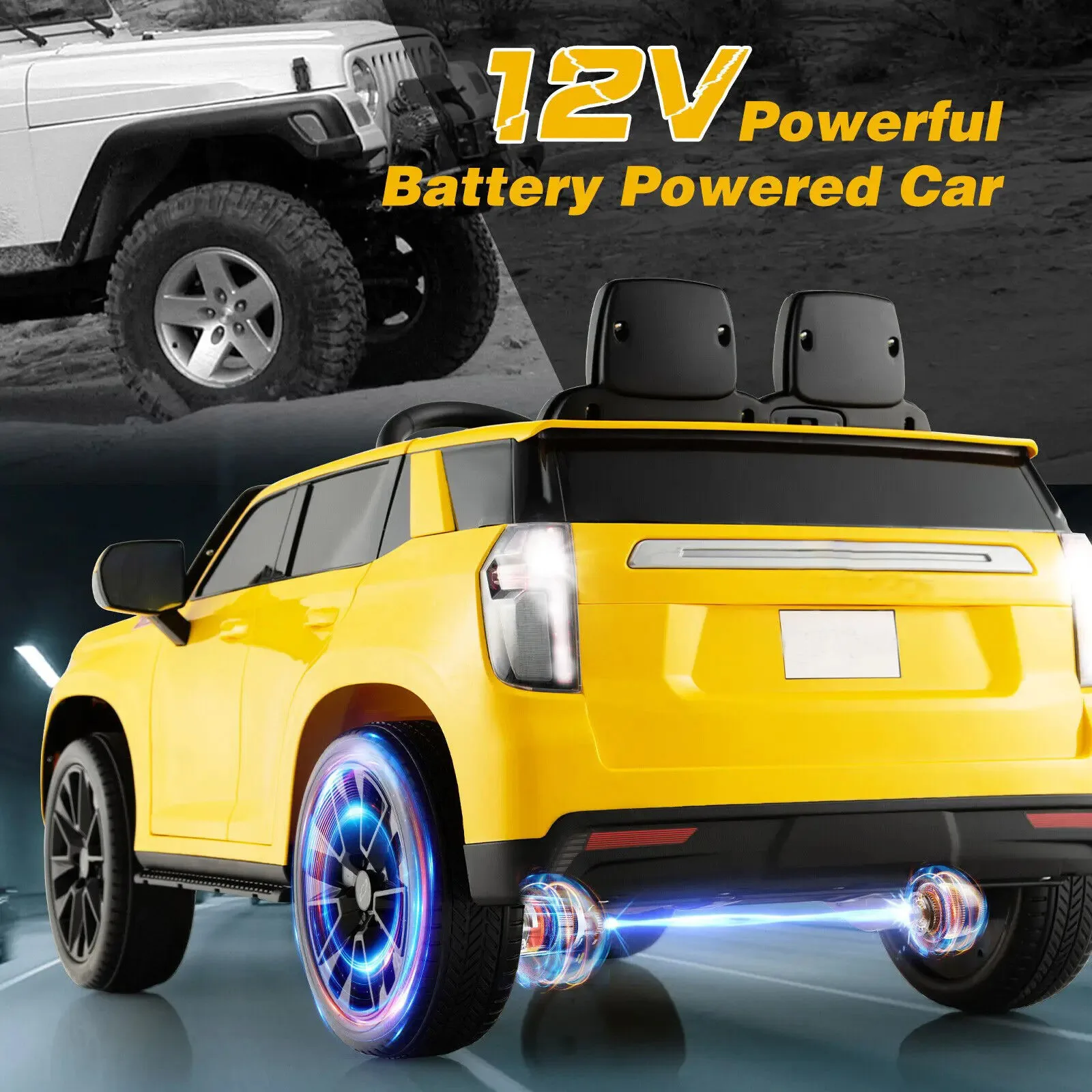 Istaride 12V Kids Ride On Car Chevrolet Electric Vehicle Remote w/ Light & Music
