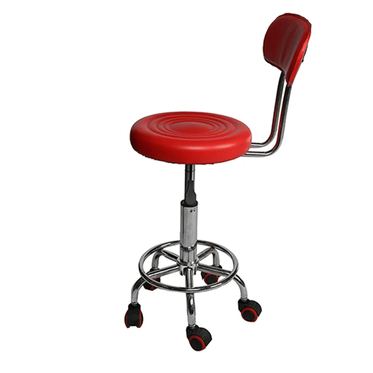 Adjustable height Swivel Stainless Steel Modern Bar Stools Chairs With Back