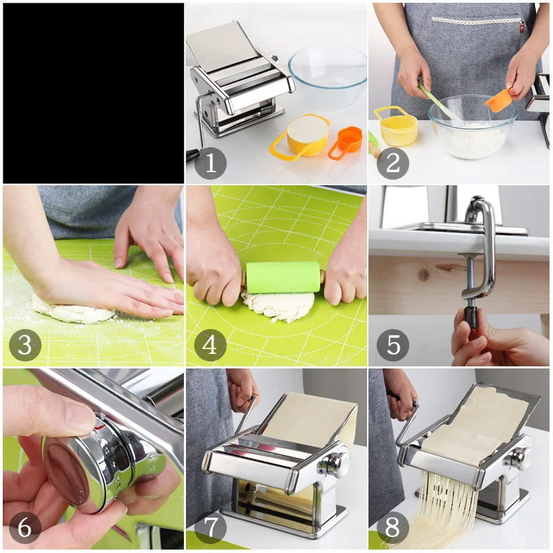  A2844 Kitchen Dough Maker Press Noodles Machine Presses Squeeze Making Manual Pasta