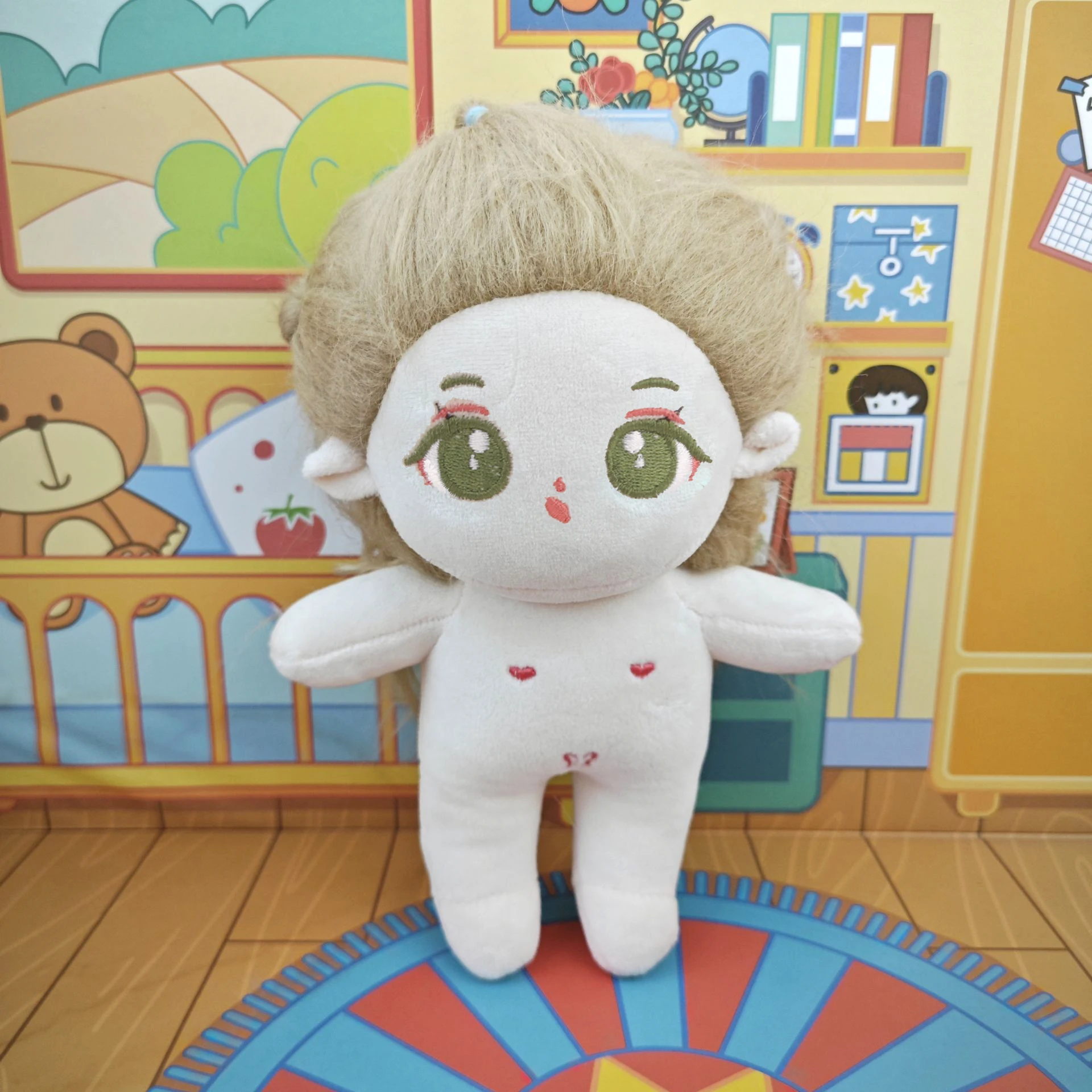 Customized Cotton Dolls With Customizable Face Hair Color Body Color and Movements Dress Up Girl Doll For Kids Play House Toys