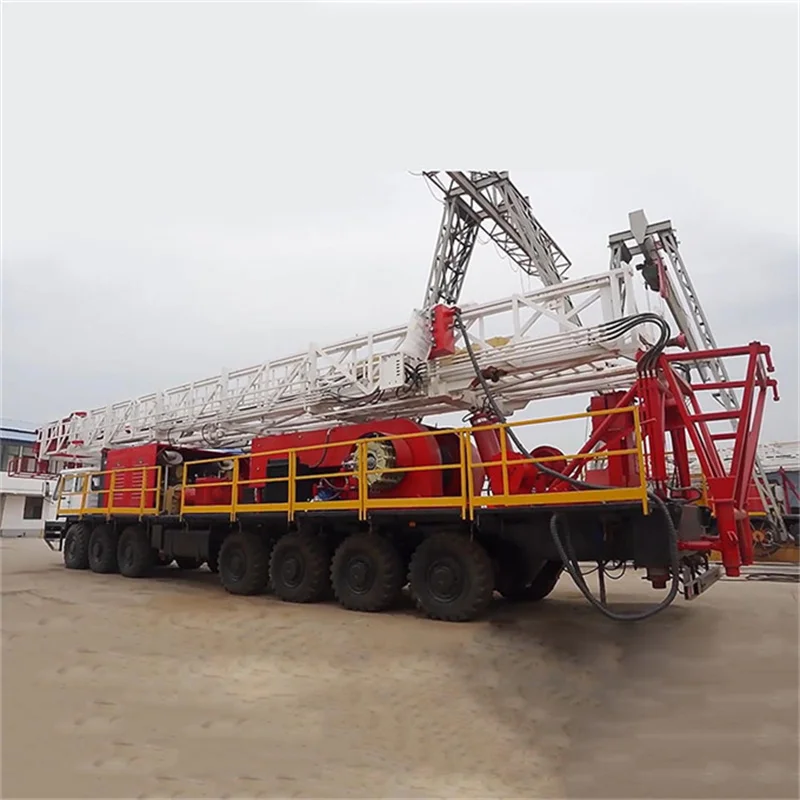 API oil and gas 550HP truck-mounted XJ550 workover rig