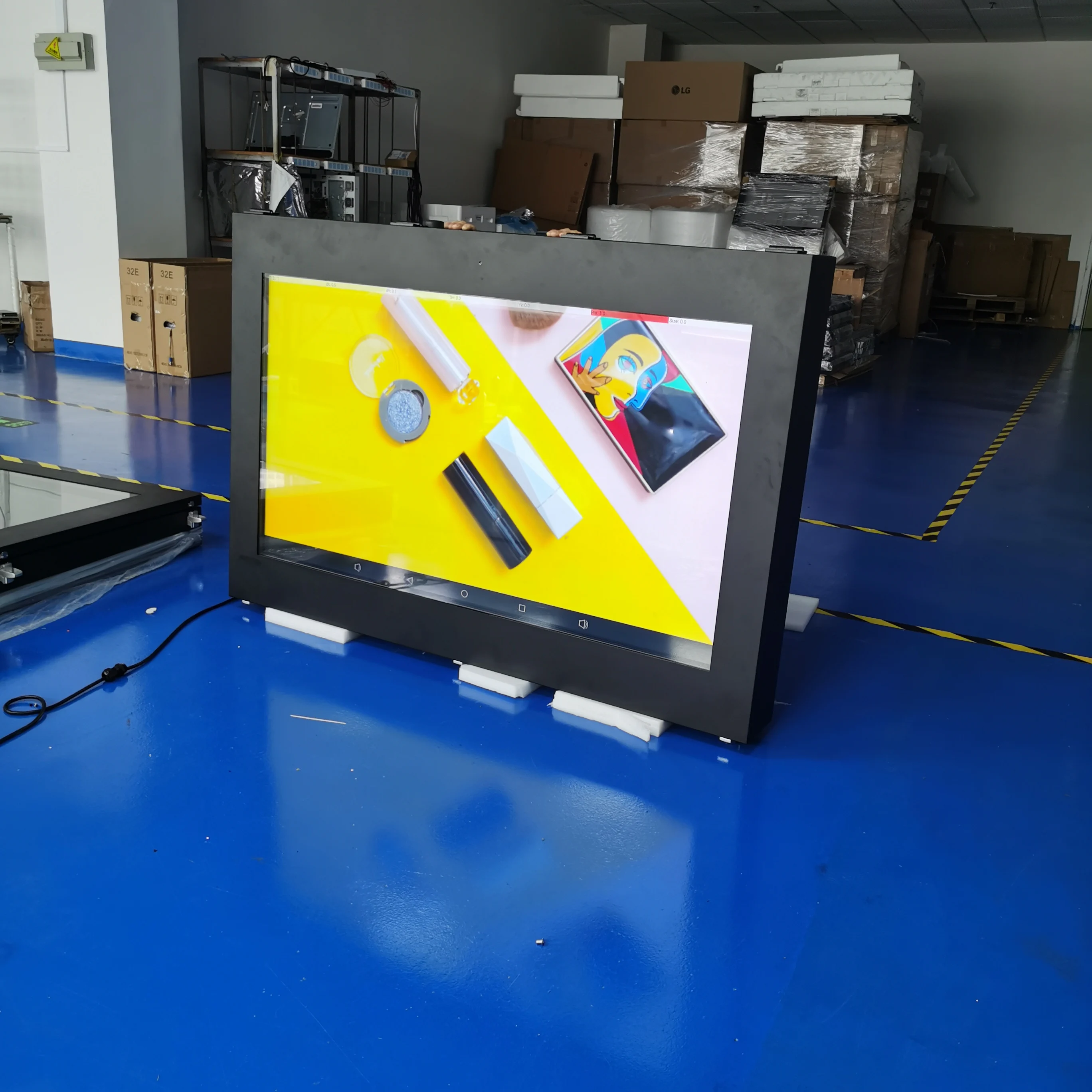 55 inch Wall Mount Outdoor AD Screen 3000nit max outstanding visibility Android display