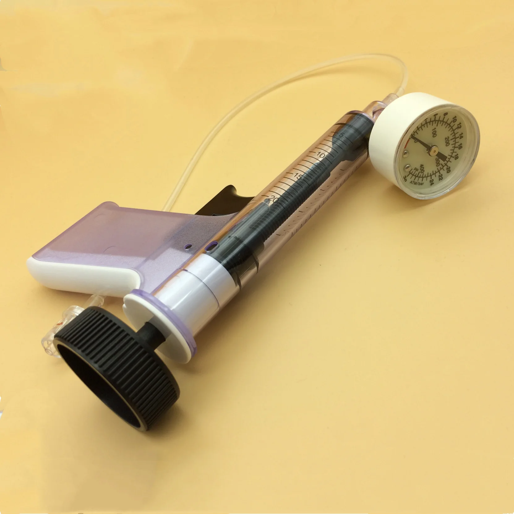 Disposable Inflation Device Kit Ercp  Gun Type Balloon Inflation Device PTCA Balloon Inflation Device