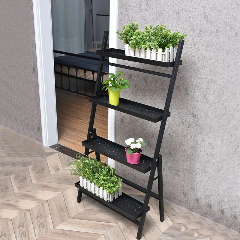 
5 Tier Metal Shelves Flower Pot Plant Stand Display Indoor Outdoor Garden Patio Plant Rack 