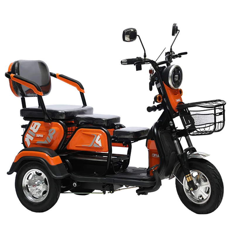 3 Wheel Motorcycle Tricycles With Triciclo Fat Tire Electric Tricycles Bicycle Scooters Vehicles 3 Wheel  Velo Electrique