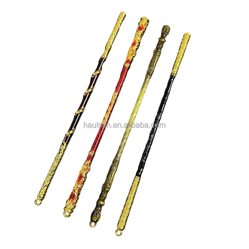 Customized 3D Game Keychain Black Myth Monkey King Ruyi Golden Hoop Pendant Metal Periphery Made in Dinghaishenzhen