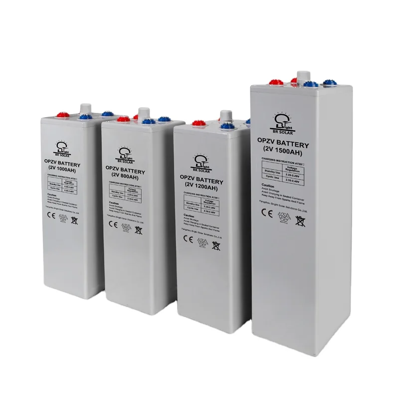 BR Солнечная длительный срок службы OPZV 2V 12V 1000Ah 1500ah 2000AH 3000AH трубчатая гелевая батарея