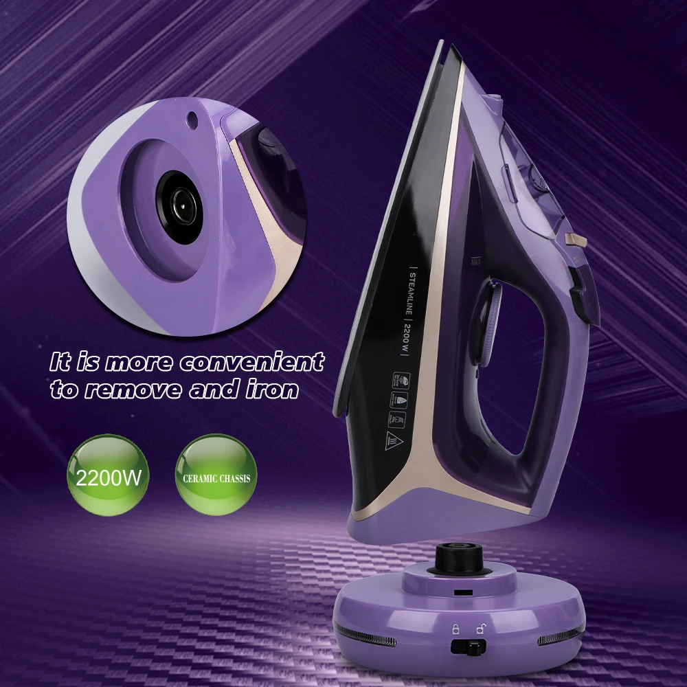 Горячая Распродажа паровой утюг для одежды электрический беспроводной Утюг
