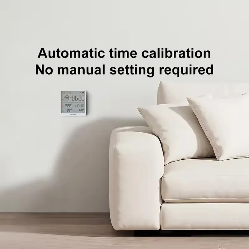 New Duka TH3 Smart Thermohygrometer Indoor Accurate Temperature Digital Monitor Clock Display