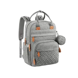 2021 hot sale solid mummy backpack  designer diaper bags quilted diaper bag