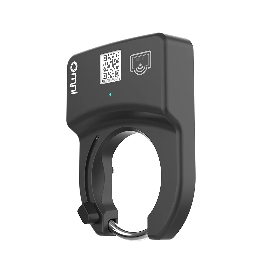 APP Scan QR Code Hidden GPS Sensor NFC Smart BLE Bike Lock For Bicycle Share Solution