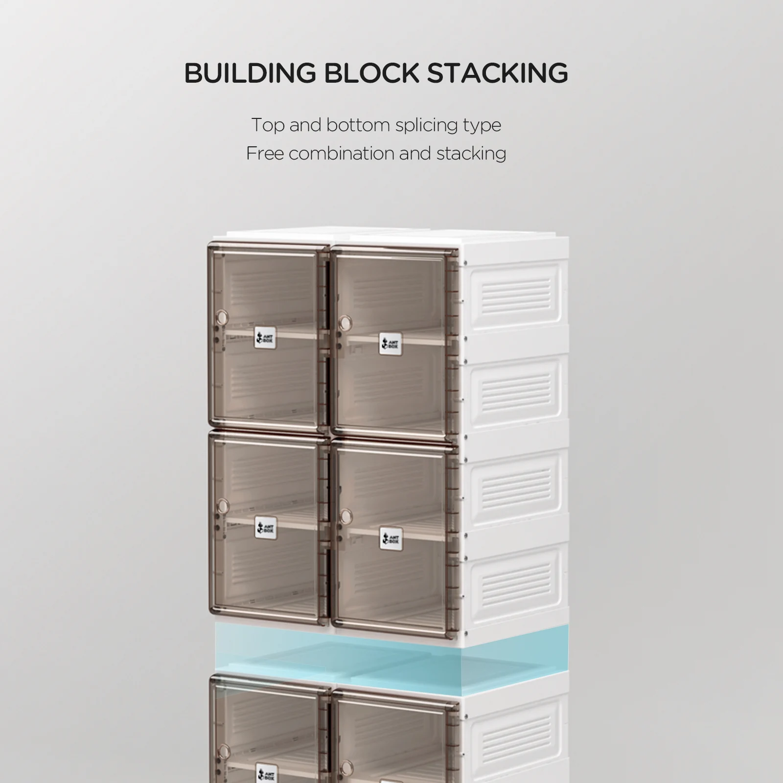 Drop Front Clear modern shoe cabinet Stackable shoe Rack Storage plastic cupboard for kids Transparent nike Display Sneaker Box