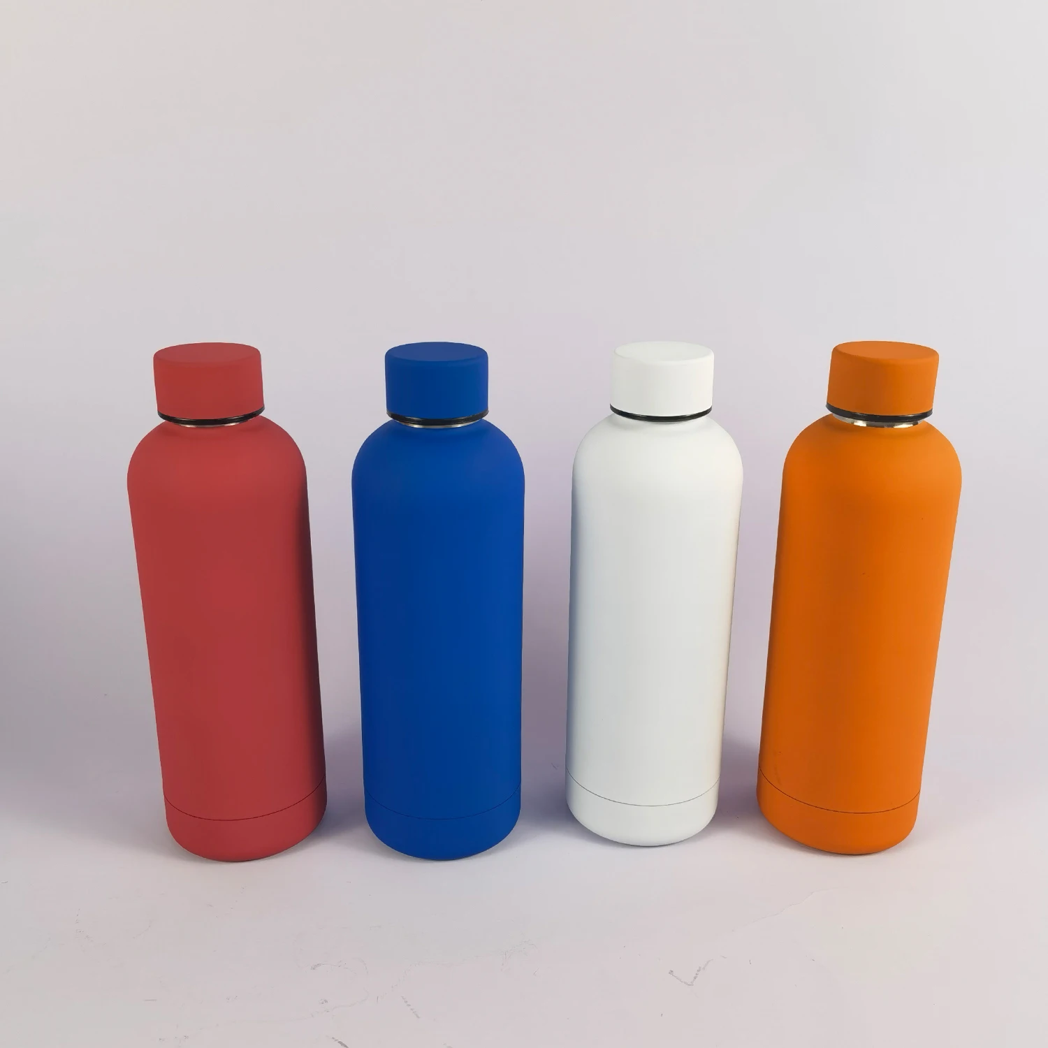 Popular Hot Seller 500 ml Double Wall Stainless Steel Custom Insulated Vacuum Flask Water Bottle For Sports Rubber Coating