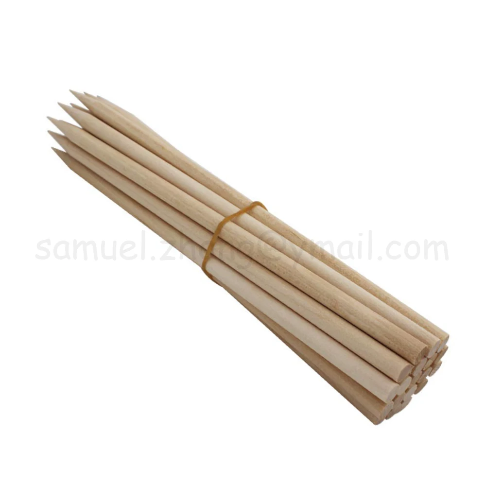Eco-friendly Disposable Natural Round/Pointed Fruit BBQ Skewers