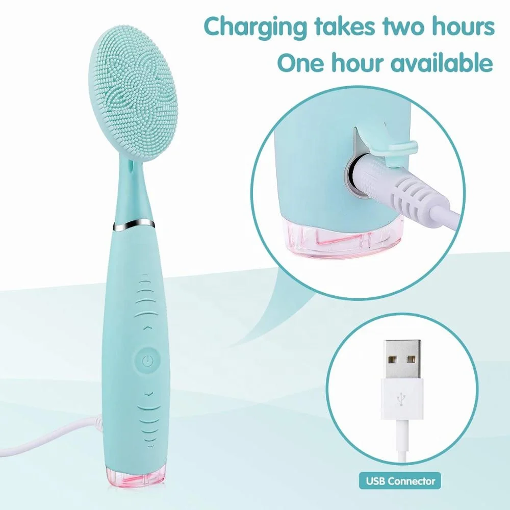 New Design Handheld IPX6 Waterproof USB Face Cleansing Brush Facial Cleanser