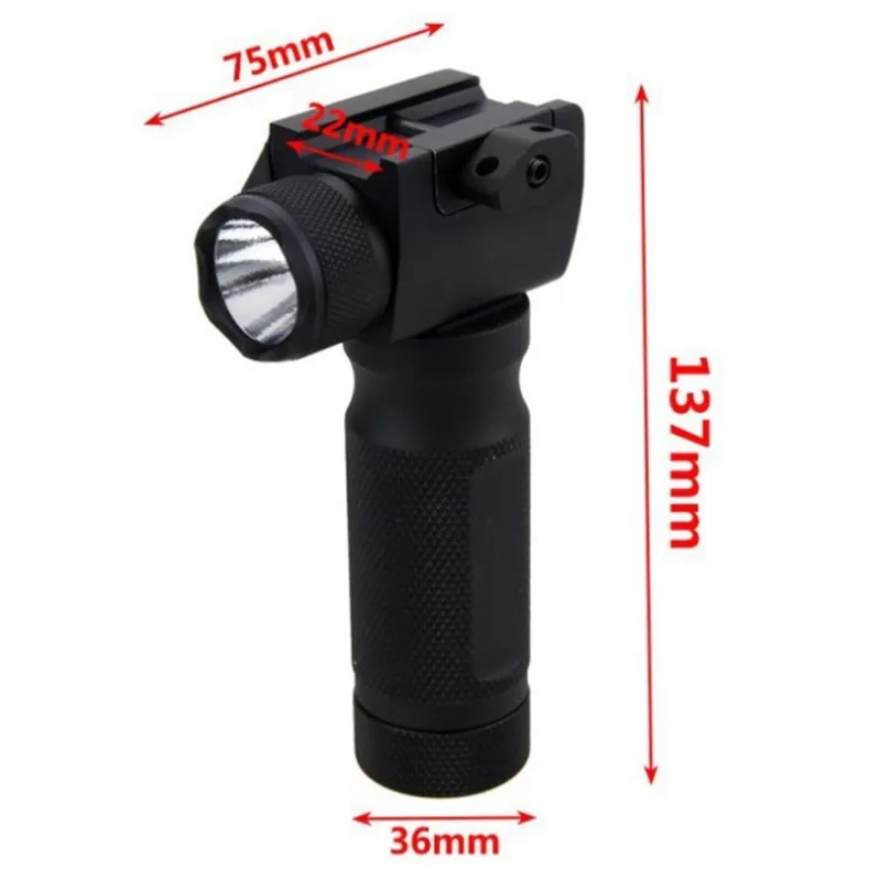 Tactical red dot laser sight grip with led flashlight combo scope