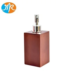 Bamboo Soap Dispenser Pump shampoo bottle shower holder