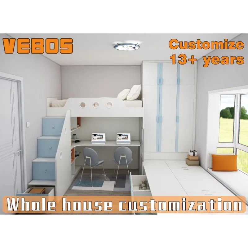 factory direct design customized kids bedroom furniture set for boys and high quality boys bedroom set