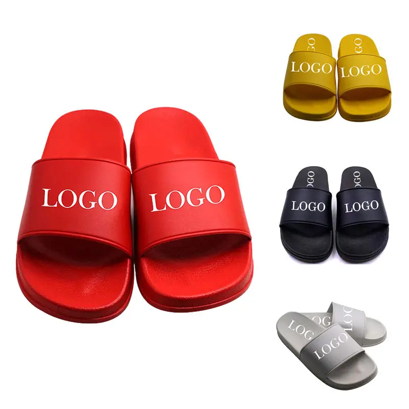 High Quality 2022 Summer Indoor Outdoor Unisex Different Colors Pvc Custom Logo Slides Slippers Men Slippers Luxury Slippers