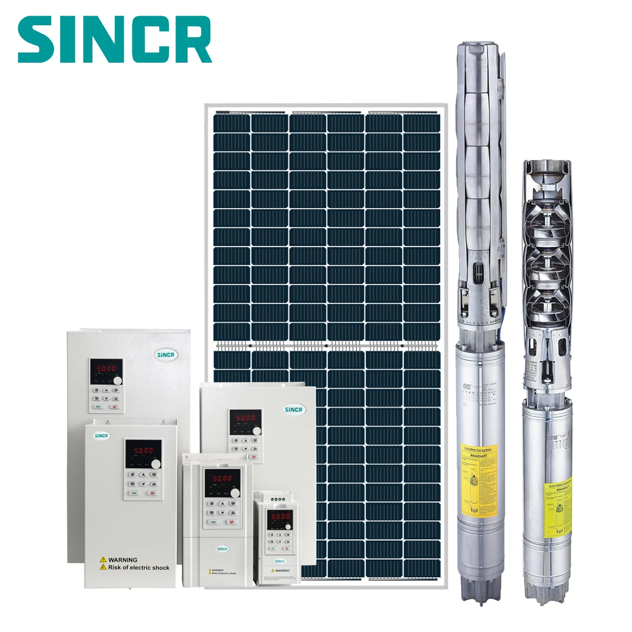 3hp 4hp 5hp DC Solar Submersible Water pump Price with Solar Pump Controller
