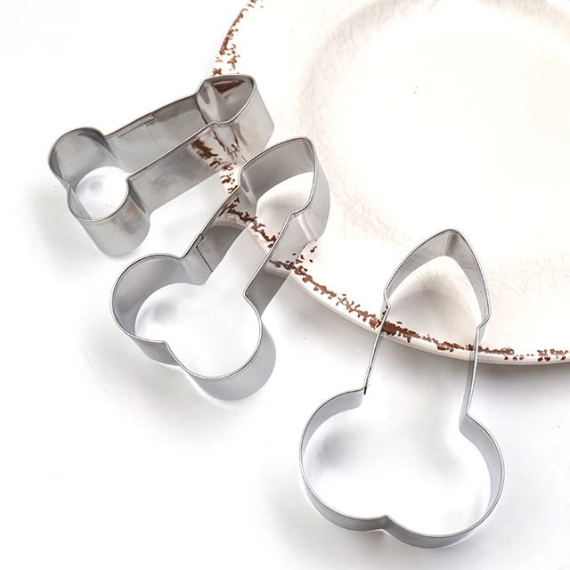Stainless steel creative penis cake cookie mold DIY baking utensils