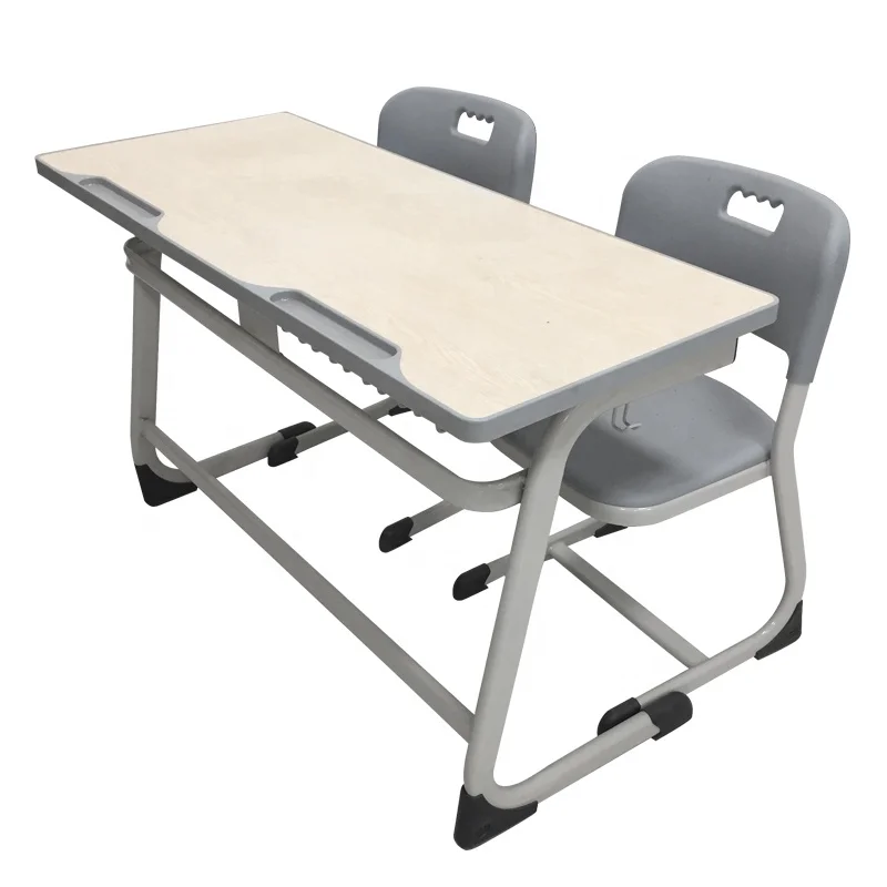School Equipment Study Double Seats Desks and Chairs with High Quality