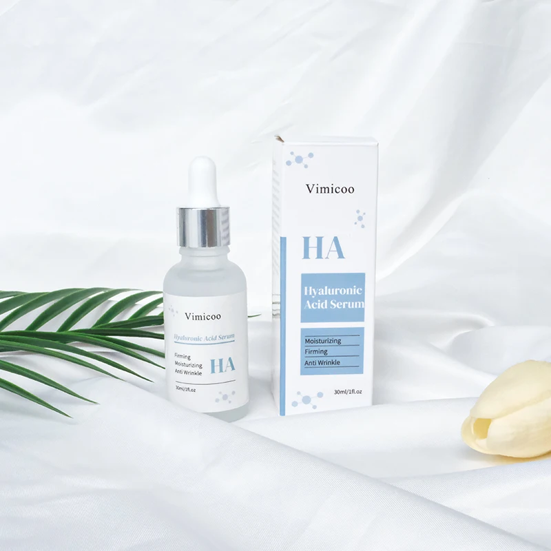 Organic Private Label Facial Care Nourishing Moisturizing Pure Hyaluronic Acid Face Skin Serum