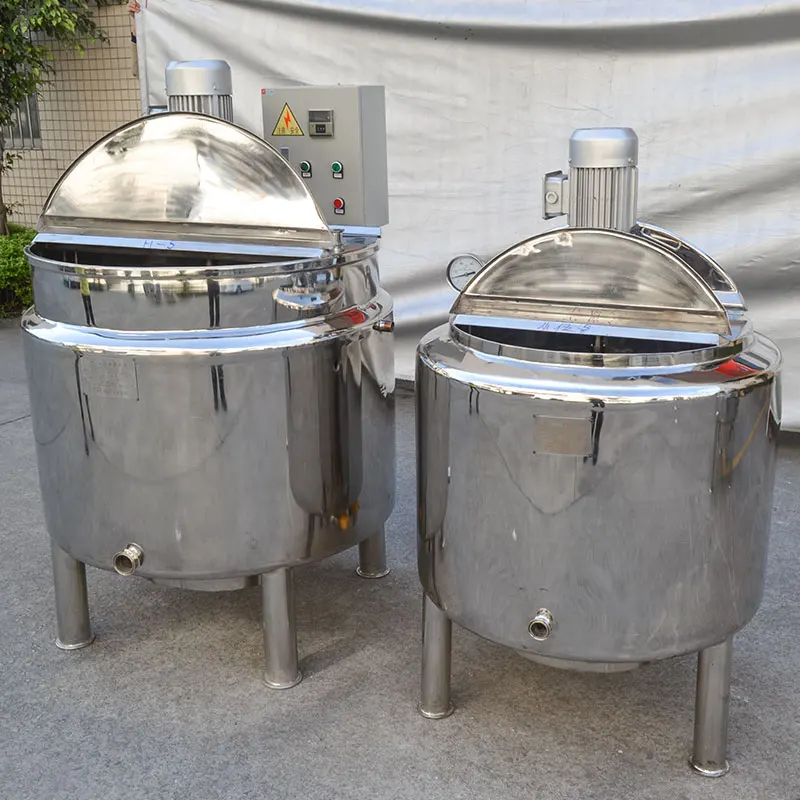 Прямая продажа с завода, электрический нагревательный смеситель 100 л для томатного соуса, емкость из нержавеющей стали для смешивания косметических лосьонов