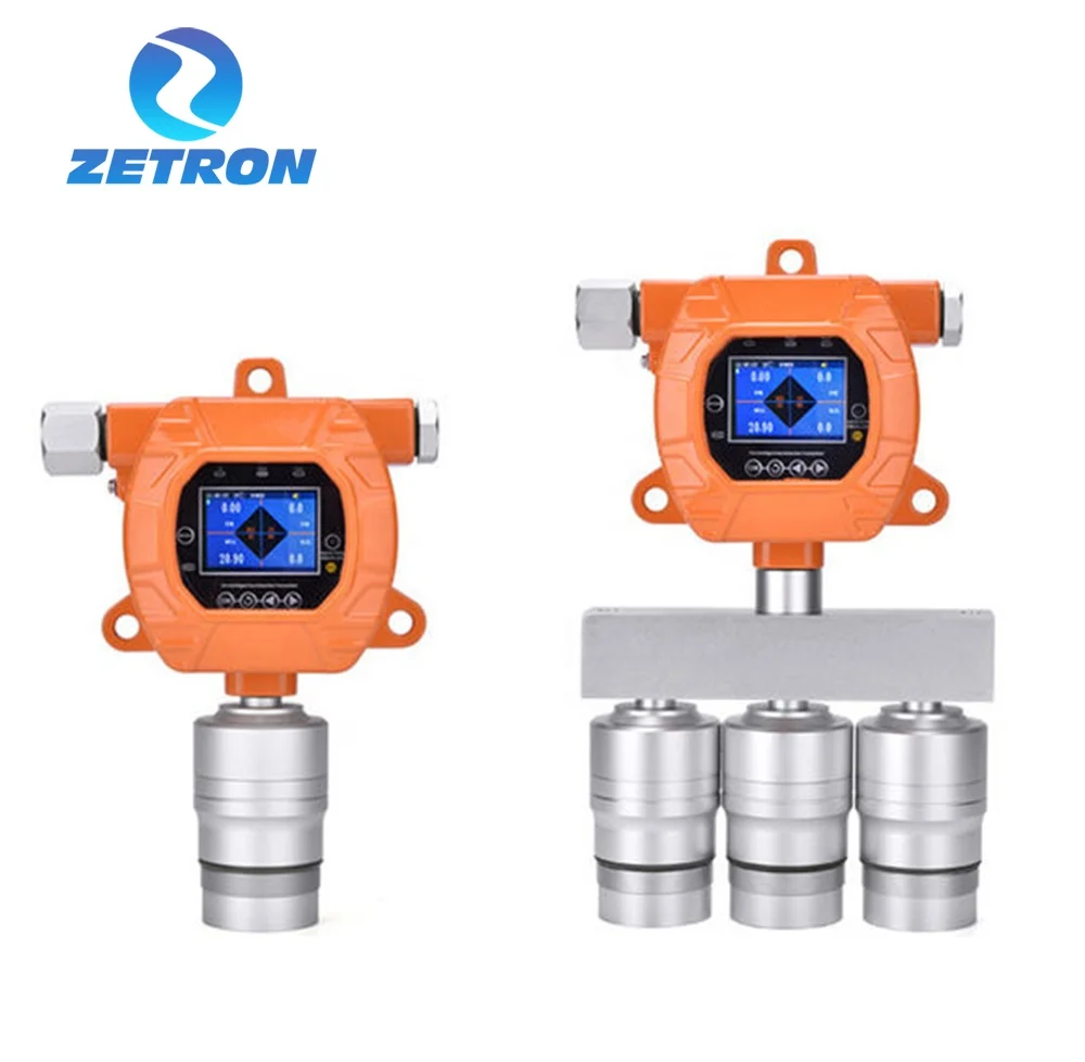 Zetron HF Hydrogen Fluoride Gas Leak Detector MIC600 24h Continuously Wall Mounted Suction Type