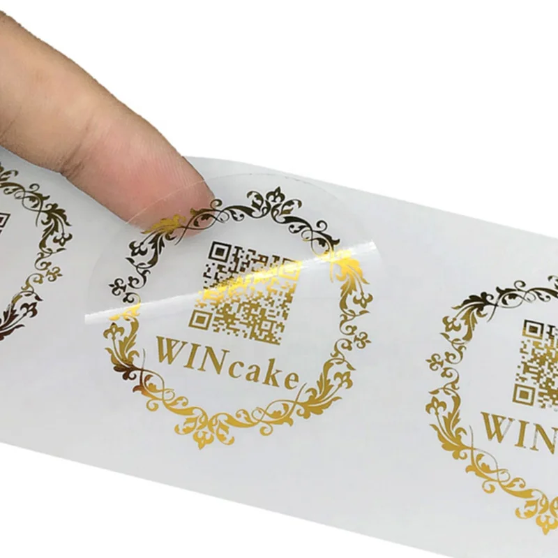 Пользовательская Золотая фольга логотип печать наклейка этикетка Водонепроницаемая виниловая Прозрачная ПВХ прозрачная упаковка этикетка наклейки (62018036674)