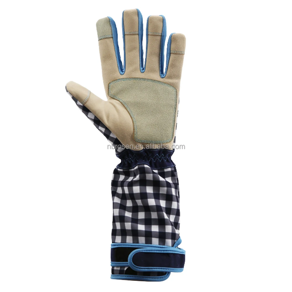 Work Gauntlets Gardening Gloves Long Sleeves Puncture Resistant Rose Outdoor Pruning Planting Thorn Proof Leather Women Level 1