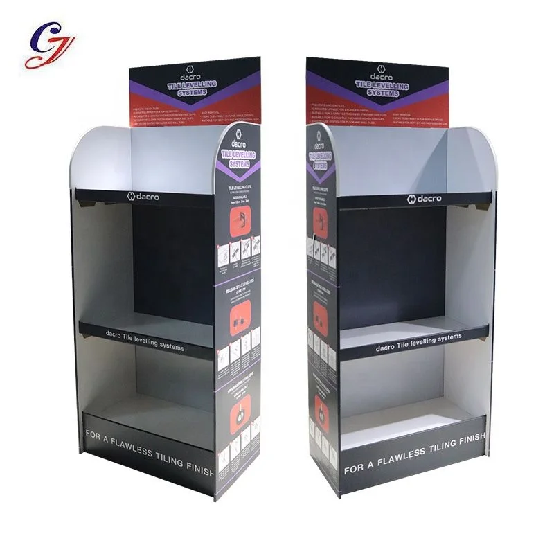 Custom Floor Retail Store Product Display Stands Cardboard Corrugated Visual Merchandising Displays For Beverages Soft Drinks