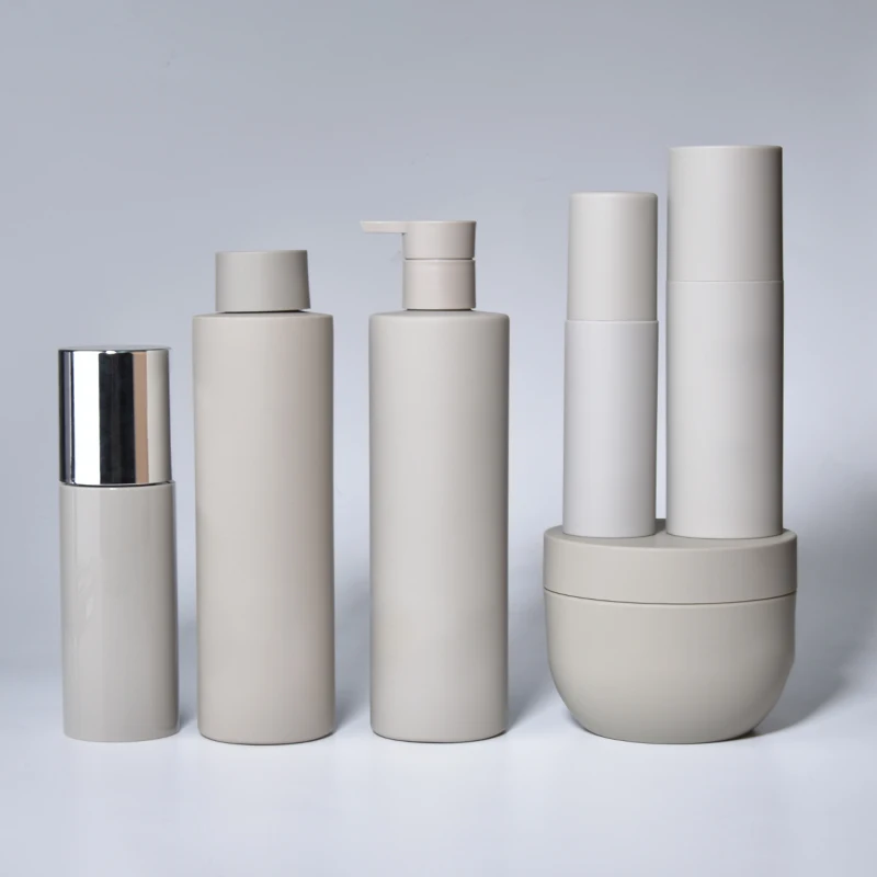 Luxury Skincare Packaging Set Custom lotion bottle cream jar mist spray bottle with Screw Cap Lotion Pump