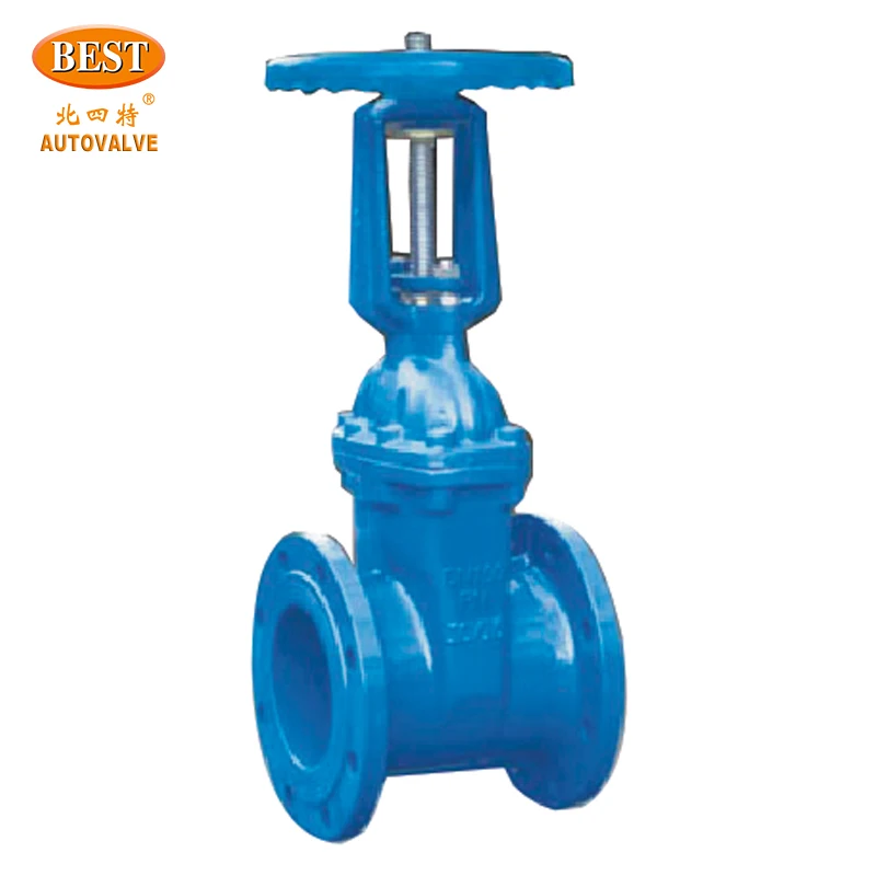 Valves Z90 Non-rising stem 4 inch Rising Stem Resilient Seat Soft Sealing Flanged Type Cast Iron Gate Valve
