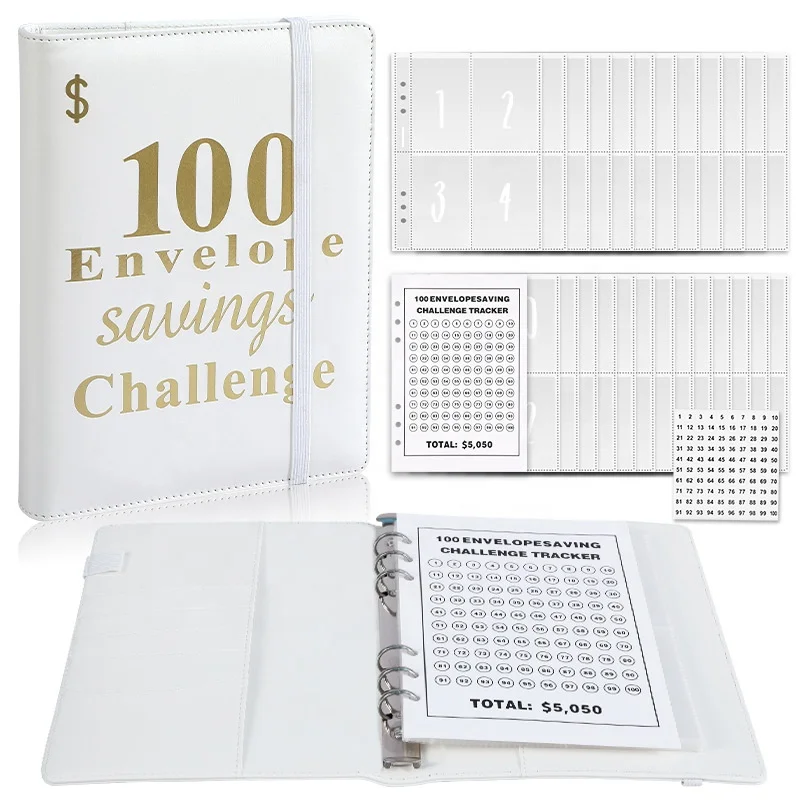 wholesale custom budget binders 100 envelope challenge binder a5 saving binder book