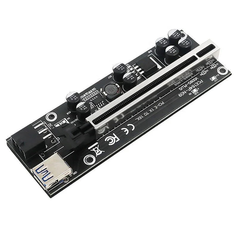 PCI-E Riser VER009s plus pci-e 1x to 16x usb 3 0 riser Extender PCI Express 009s с 8