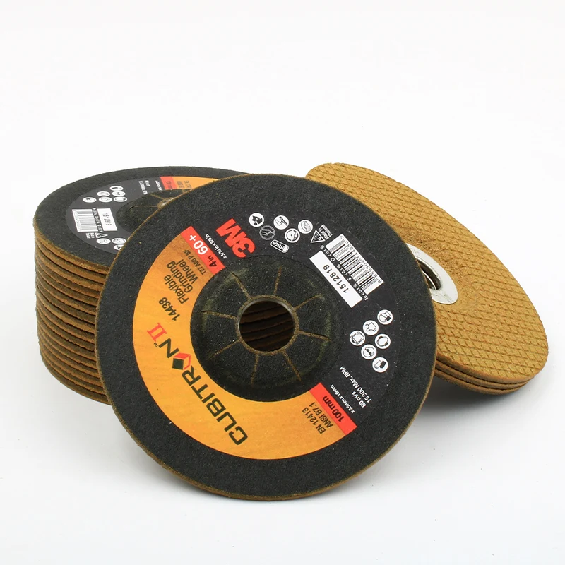 60# 4 inch 100mm 103mm cheap price used for grinding white fused alumina WFA flexible grinding wheel