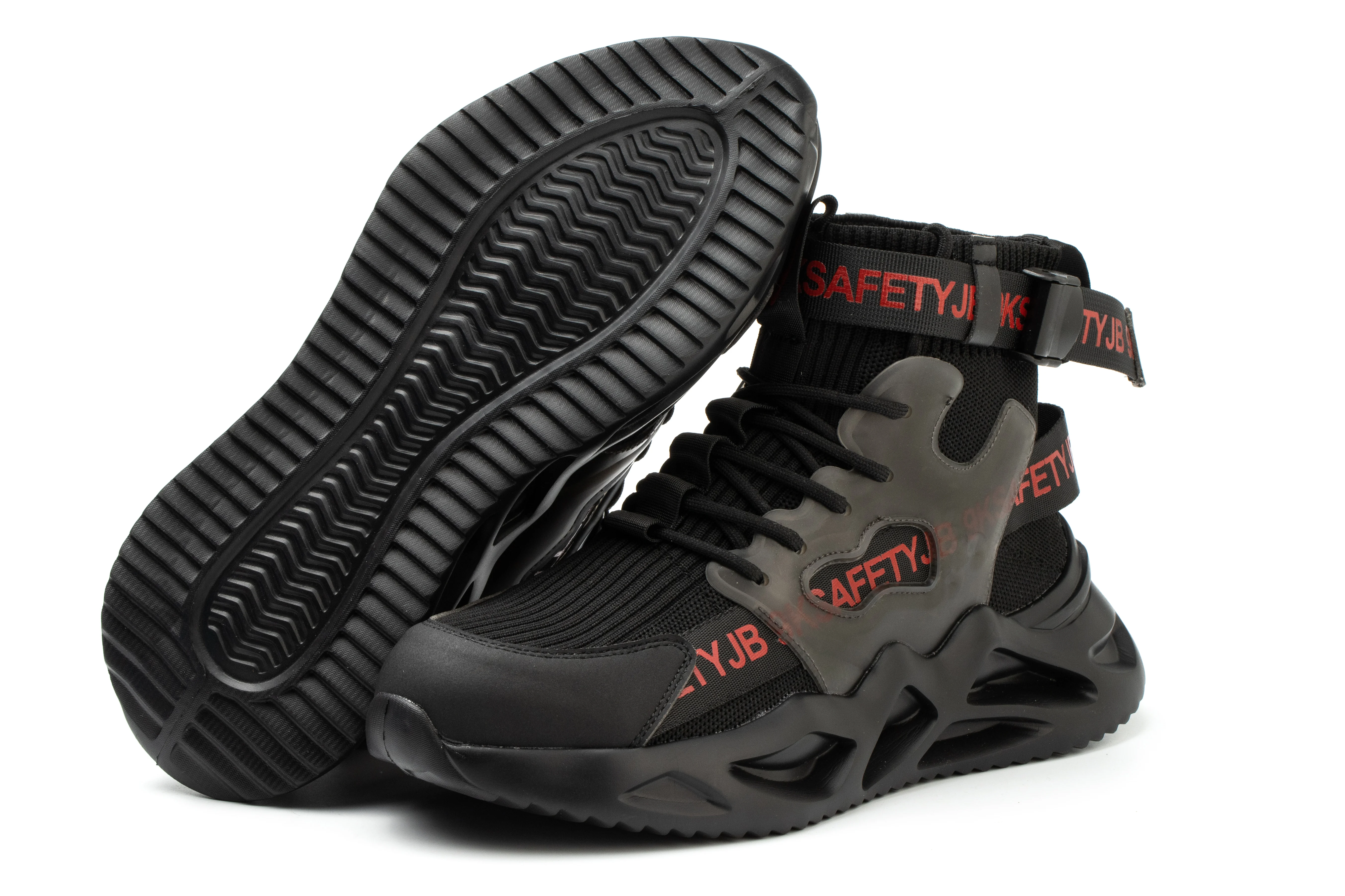 Hot Selling Industrial Protective Breathable  Puncture-proof Anti-slip Trainers Steel Toe Safety Shoes For Man