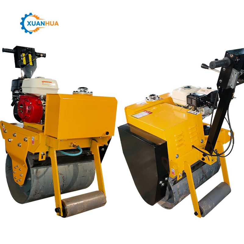 small vibratory ride on double drum road roller machine with 24 hours online after-sale service