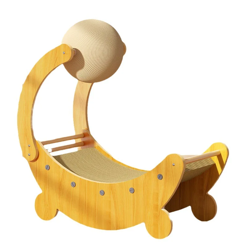 Cat Scratcher Bed Board Sisal Wood Corrugated Paper Bed For Cats