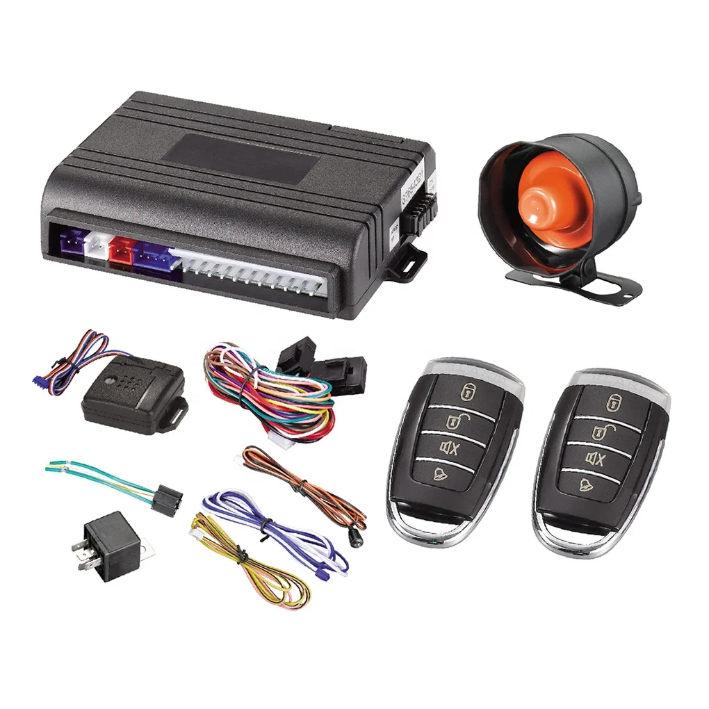 Way Car Alarm System Multi-function 490 One Black Luxury DC 12V Universal Door Central Locking Car Alarm for Octopus One Way